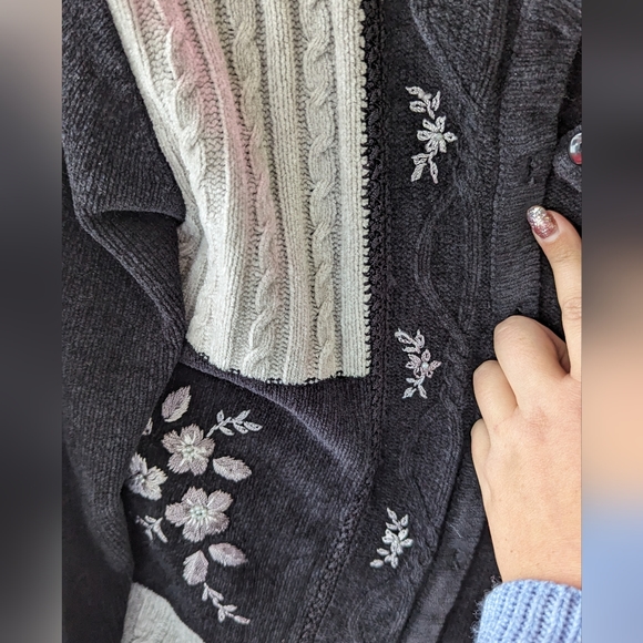 La Madona cardigan sweater size XL women's casual knit vintage - Picture 5 of 6